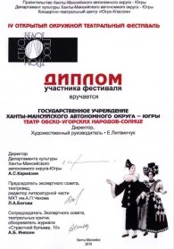 Скан награды: Диплом участника, 2010 год